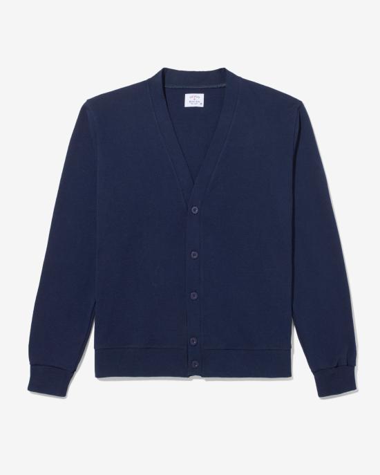Noah Navy Knit Cardigan for Men NOAU242 MRCD133