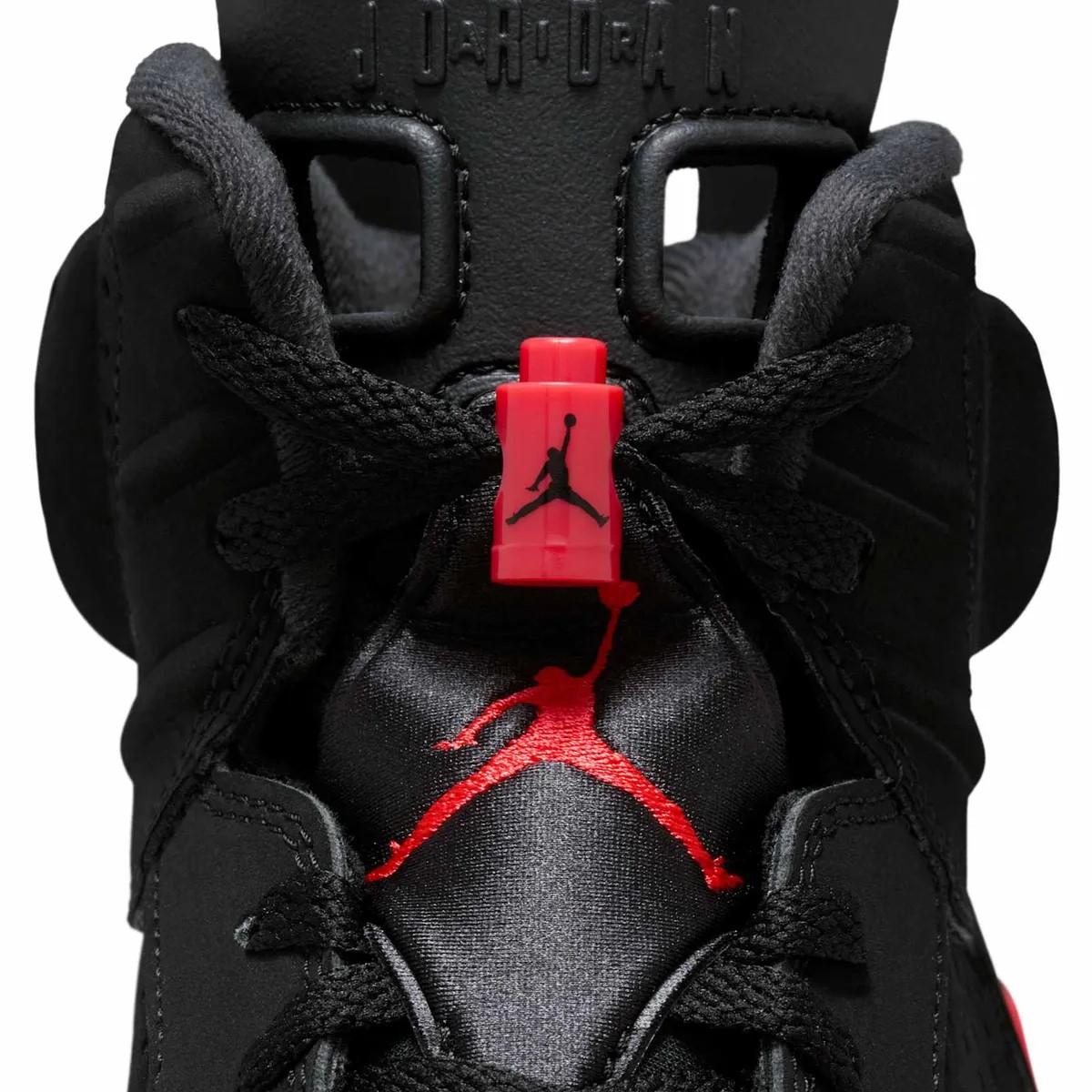 Nike Jordan 6 Retro Infrared Black High Top Sneakers for Men CT8529 001