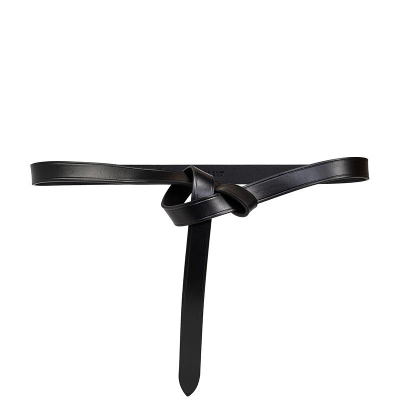 Isabel Marant Kirka Leather Belt Black Women’s Accessory