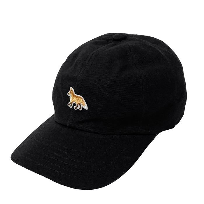 Maison Kitsune Baby Fox Logo Cotton Cap Hat Black Men’s