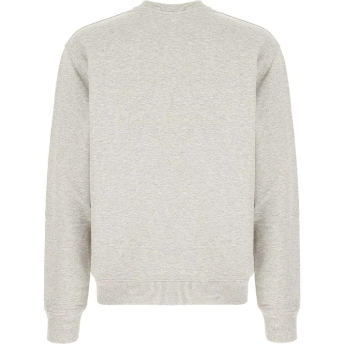 AMI Heart Logo Grey Sweatshirt Unisex BFUSW035 730 0951