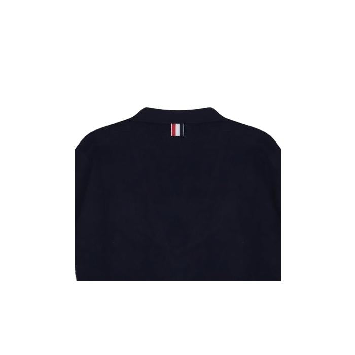 THOM BROWNE Navy Knit Cardigan for Women FKC207A