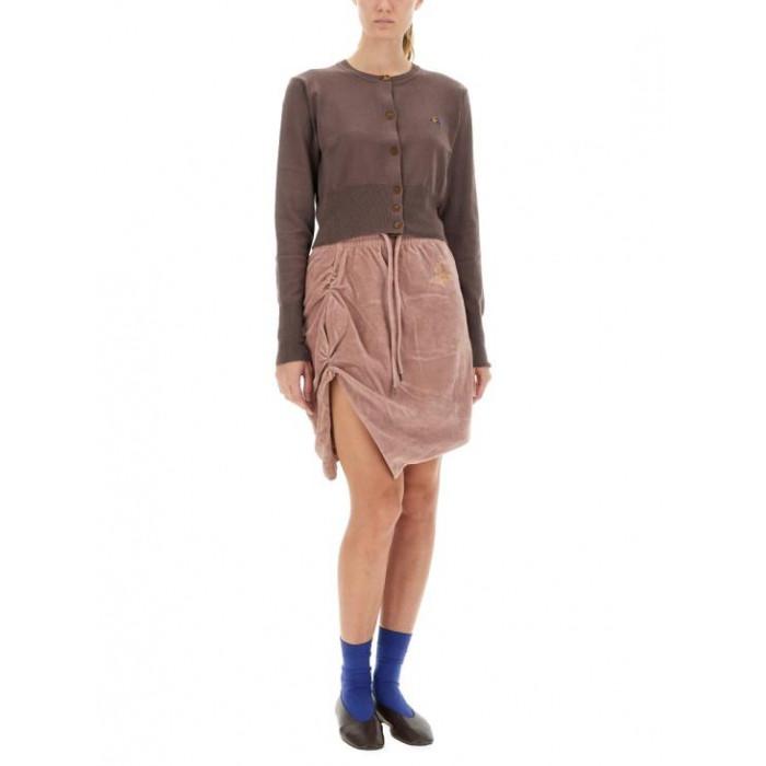 Vivienne Westwood Women's Crewneck Cropped Knit Cardigan