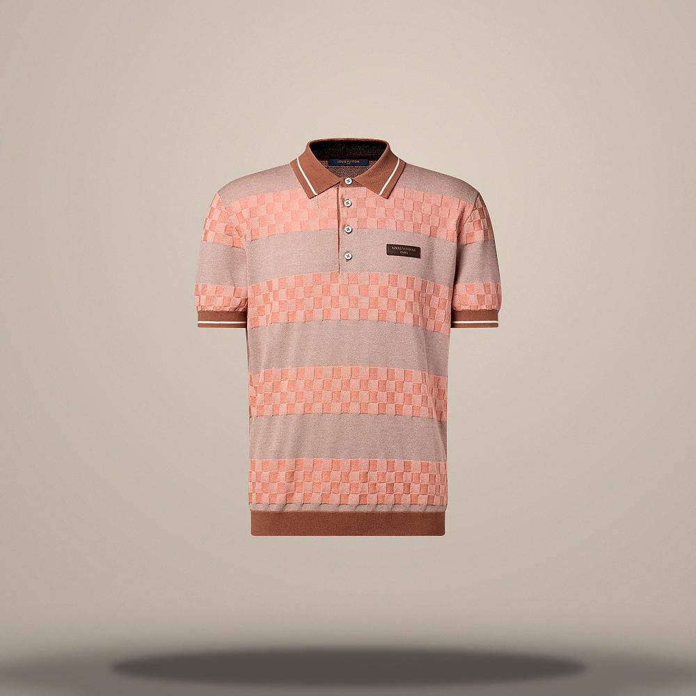 Louis Vuitton Women's Damier Striped Regular Fit Polo Shirt