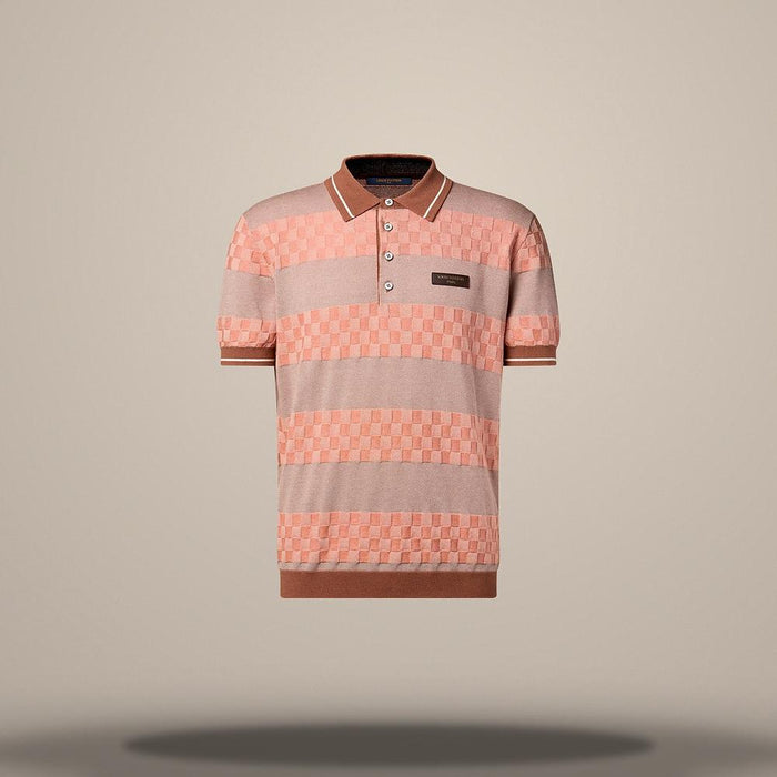 Louis Vuitton Women's Damier Striped Regular Fit Polo Shirt