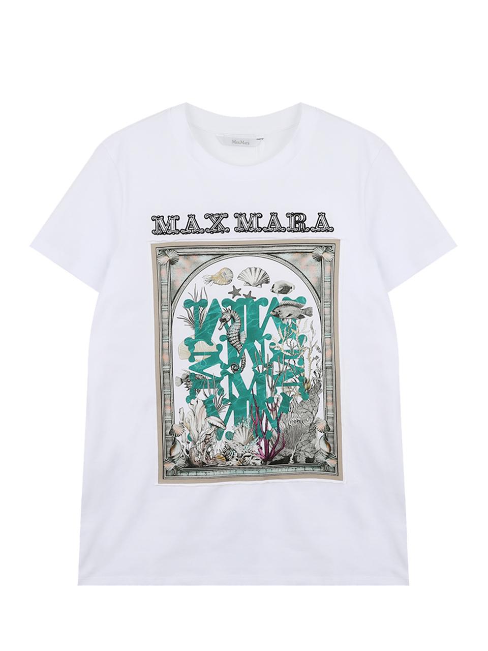 Max Mara Studio Spadino Cotton Short Sleeve T-Shirt MXMSPADINO 019