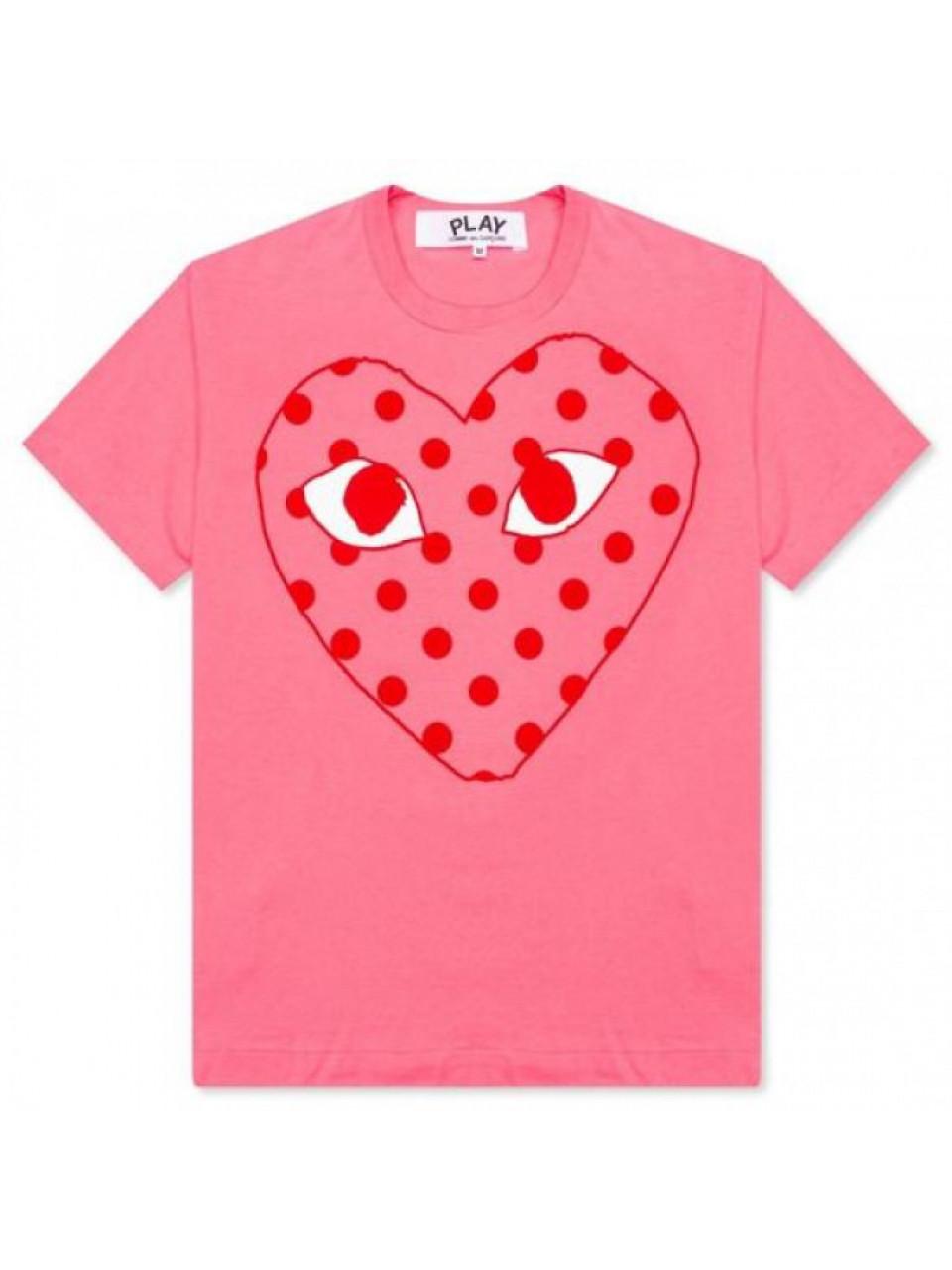 Comme des Garcons Dot Heart Short Sleeve T-Shirt AX T276 051 3