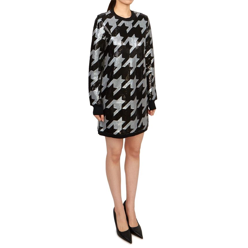 ALLSAINTS Black White Juella Toni Women’s Mini Dress