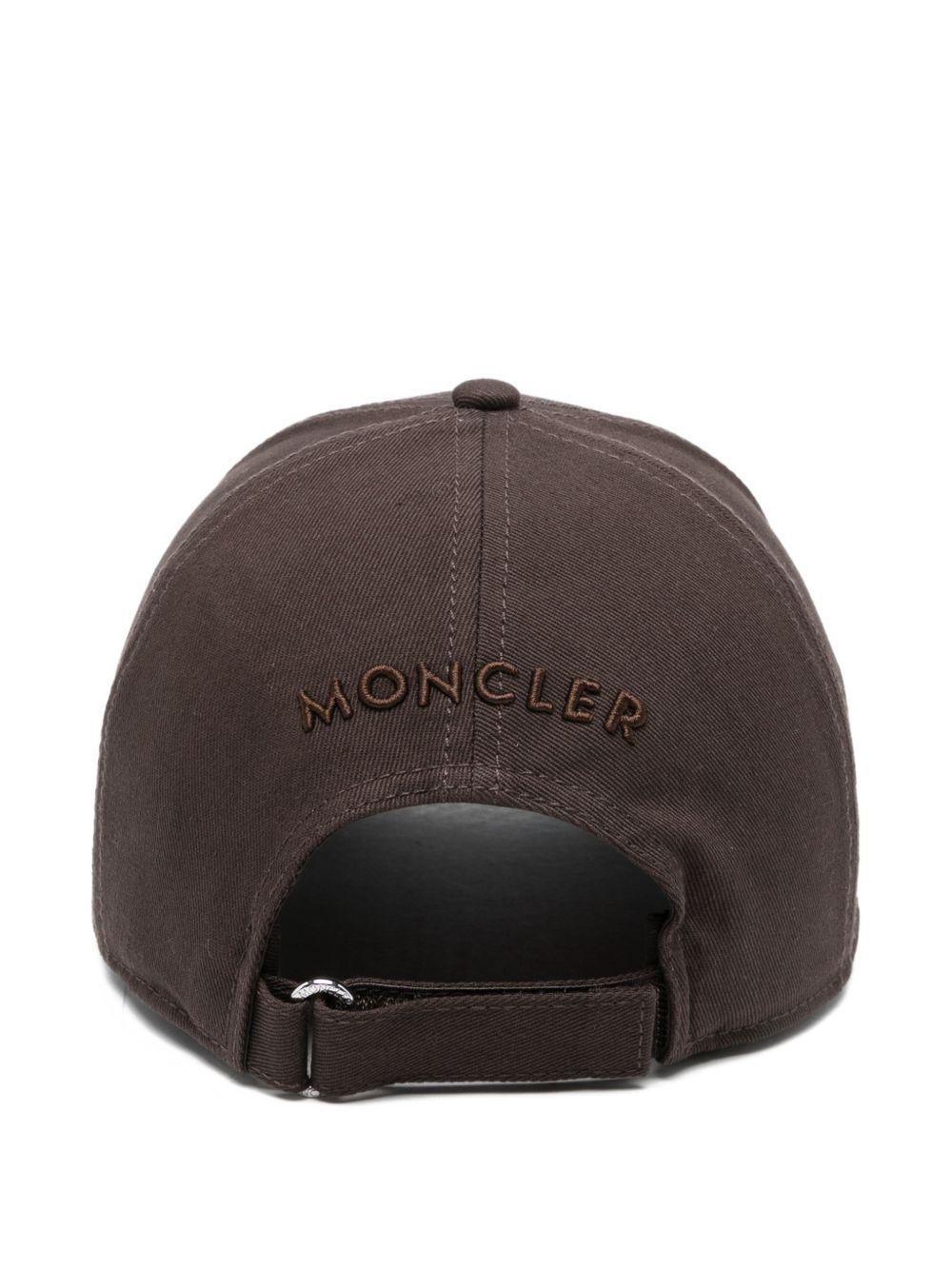 Moncler Cotton Baseball Cap for Men Navy