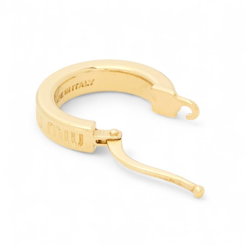 Miu Miu Gold-Tone Logo Stud Earrings Set