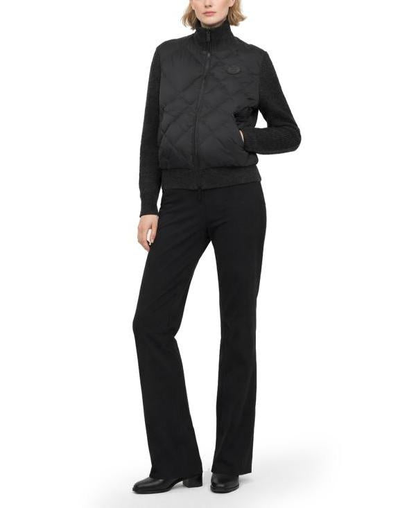 BURBERRY Checkstitch Nylon Wool Jacket Check Stitch