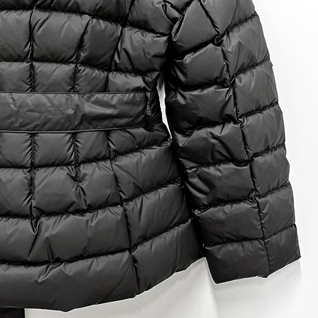 Max Mara Quilted Belted Puffer Jacket Black Women’s