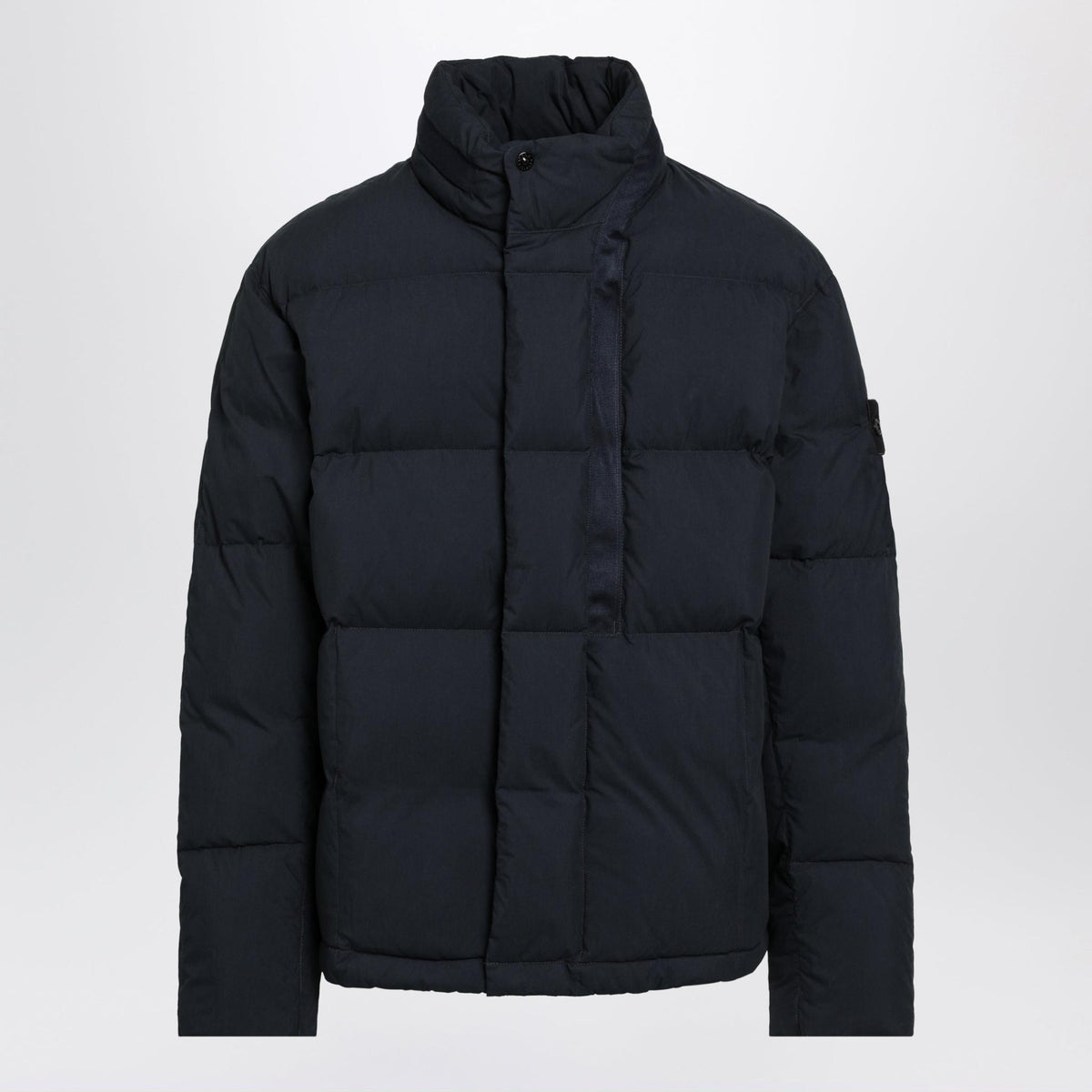 STONE ISLAND Black Down Puffer Jacket Men