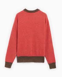 Aries Round Neck Knit Sweater for Men ARIU241PRST004PI PINK DOM