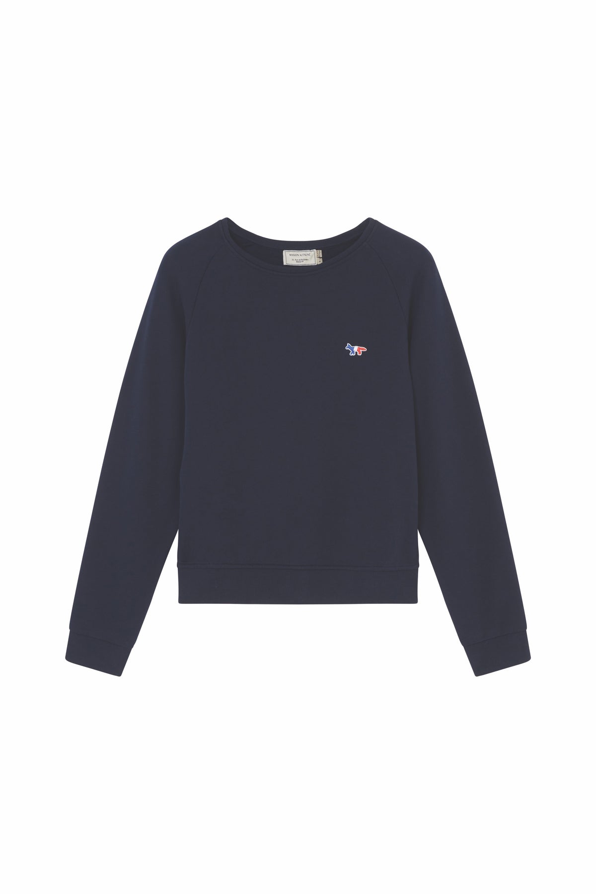 Maison Kitsune Women's Fox Embroidered Sweatshirt Navy AW00302AT1504