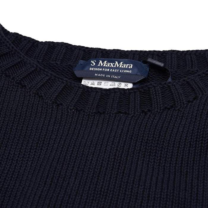 Max Mara Women’s Round Neck Knit Sweater HARALD Beige