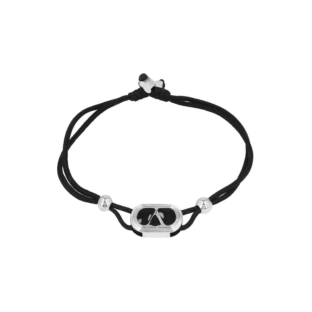 VALENTINO Garavani V-Logo Cotton Men's Bracelet 8Y2J0AI9 PIB 0NO