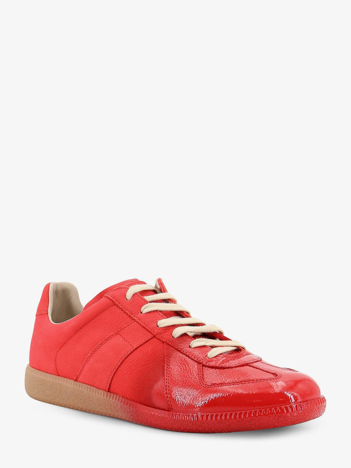 Maison Margiela Blue Suede Low-Top Sneakers for Men