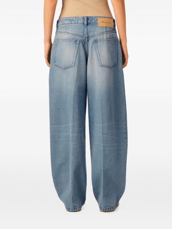 AMI Used Blue Denim Jeans for Women