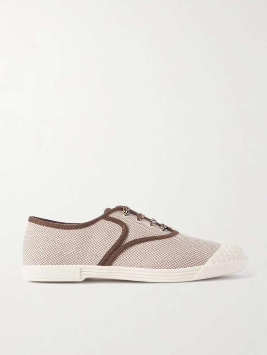 VALENTINO Garavani Beige Leather Low-Top Sneakers for Men 6Y0S0J86 LDZ RHC