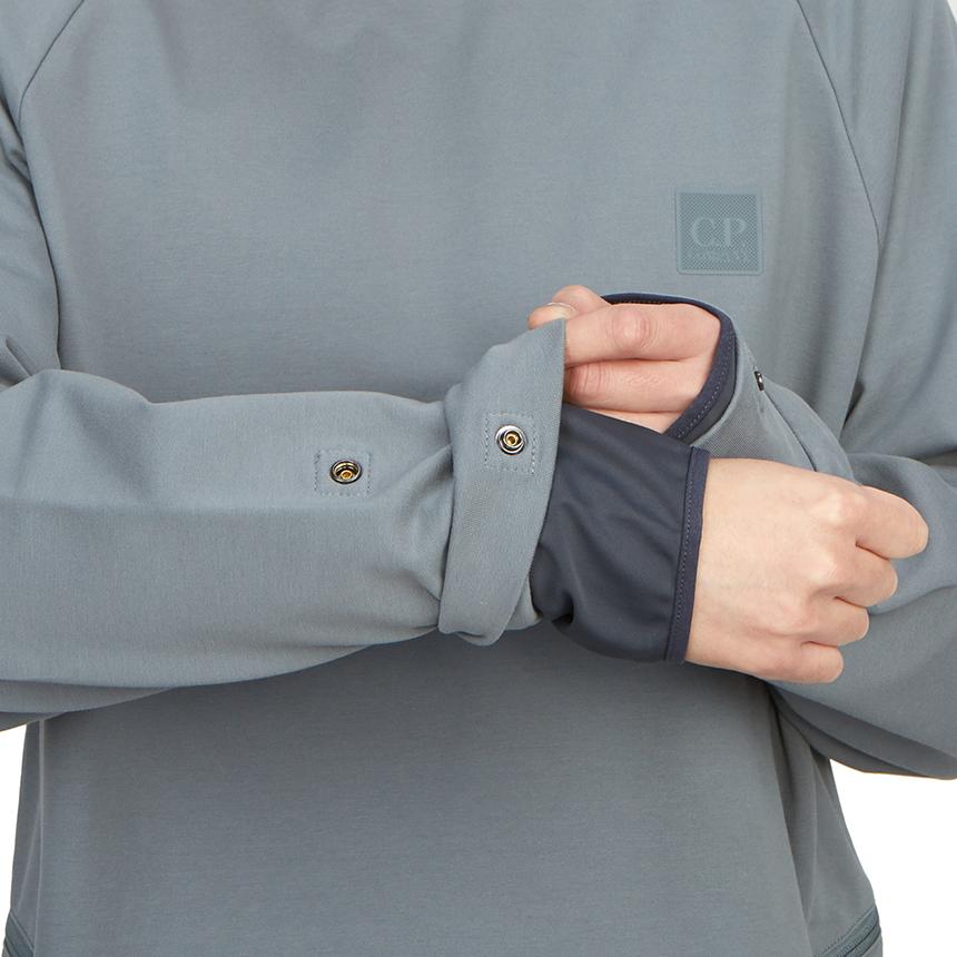 CP Company Men’s Cotton Crewneck Sweatshirt Gray