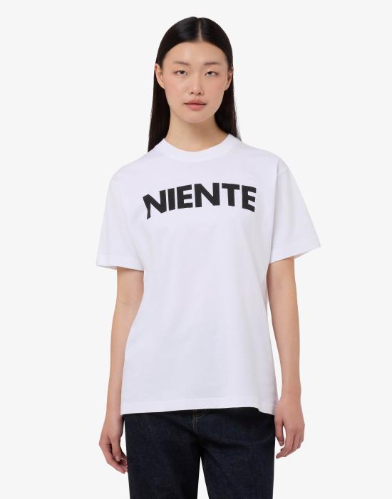Moschino White Short Sleeve Cotton T-Shirt AEF261D 07080441 AEF1001