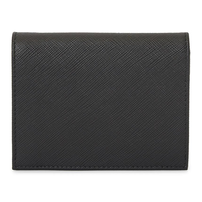 PRADA Saffiano Triangle Leather Women’s Bifold Wallet