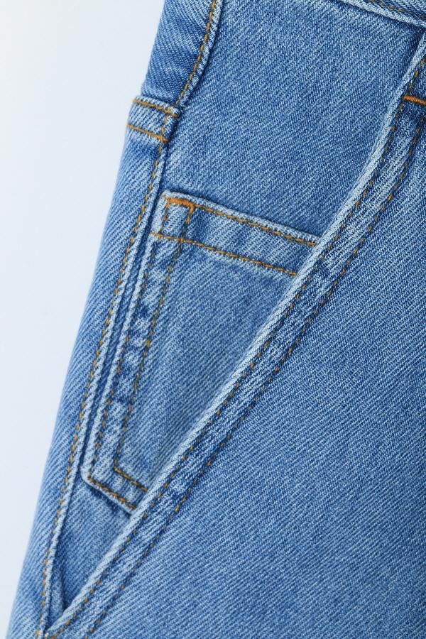 Dries Van Noten Light Blue Pleated Denim Jeans 251 020923 1552 514