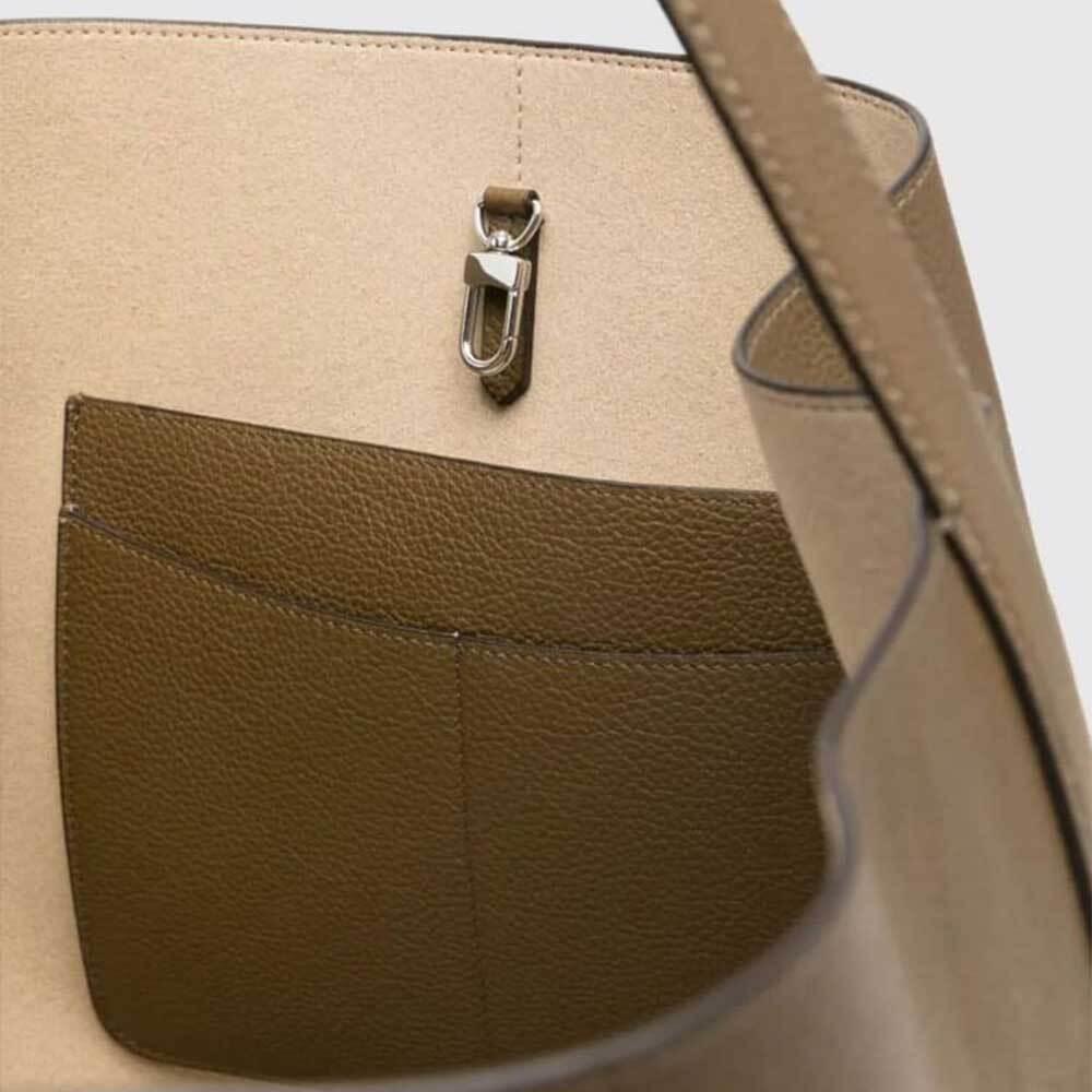 Toteme Belted Leather Tote Bag for Women