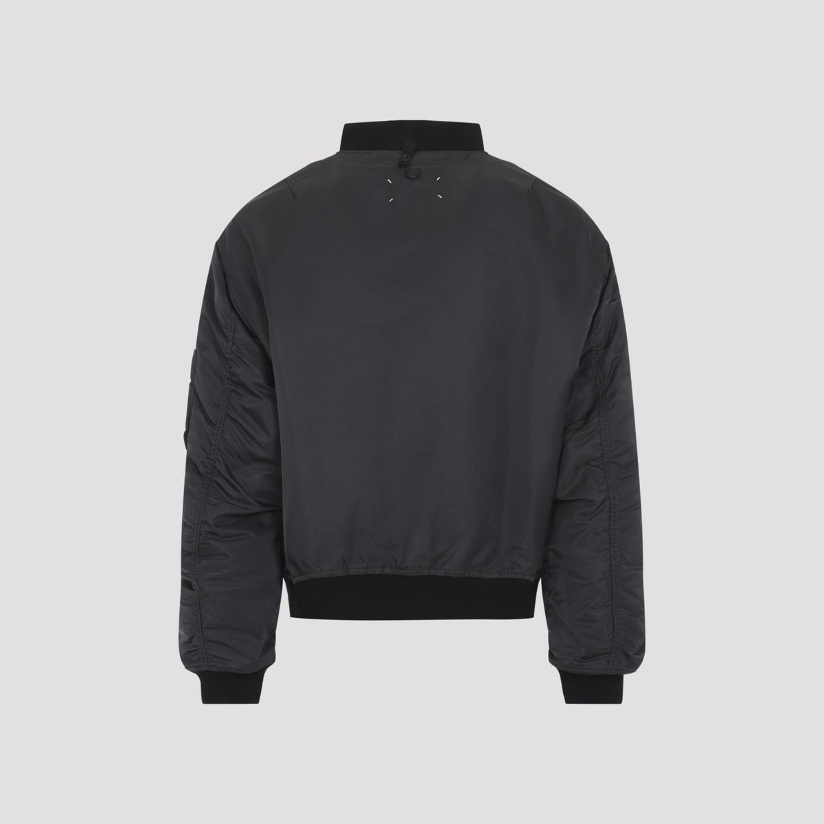 Maison Margiela Black Nylon Bomber Jacket for Men