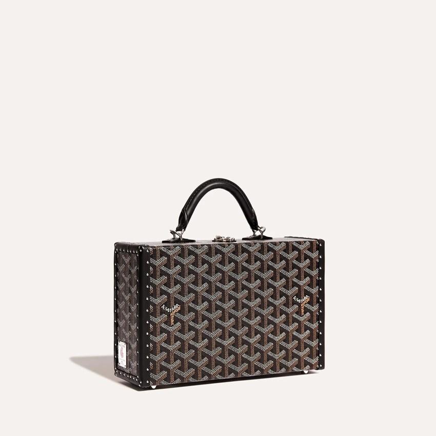 GOYARD Black Grand Hotel Trunk Tote Bag for Women GHOTELPMLTY 01 CL01 P