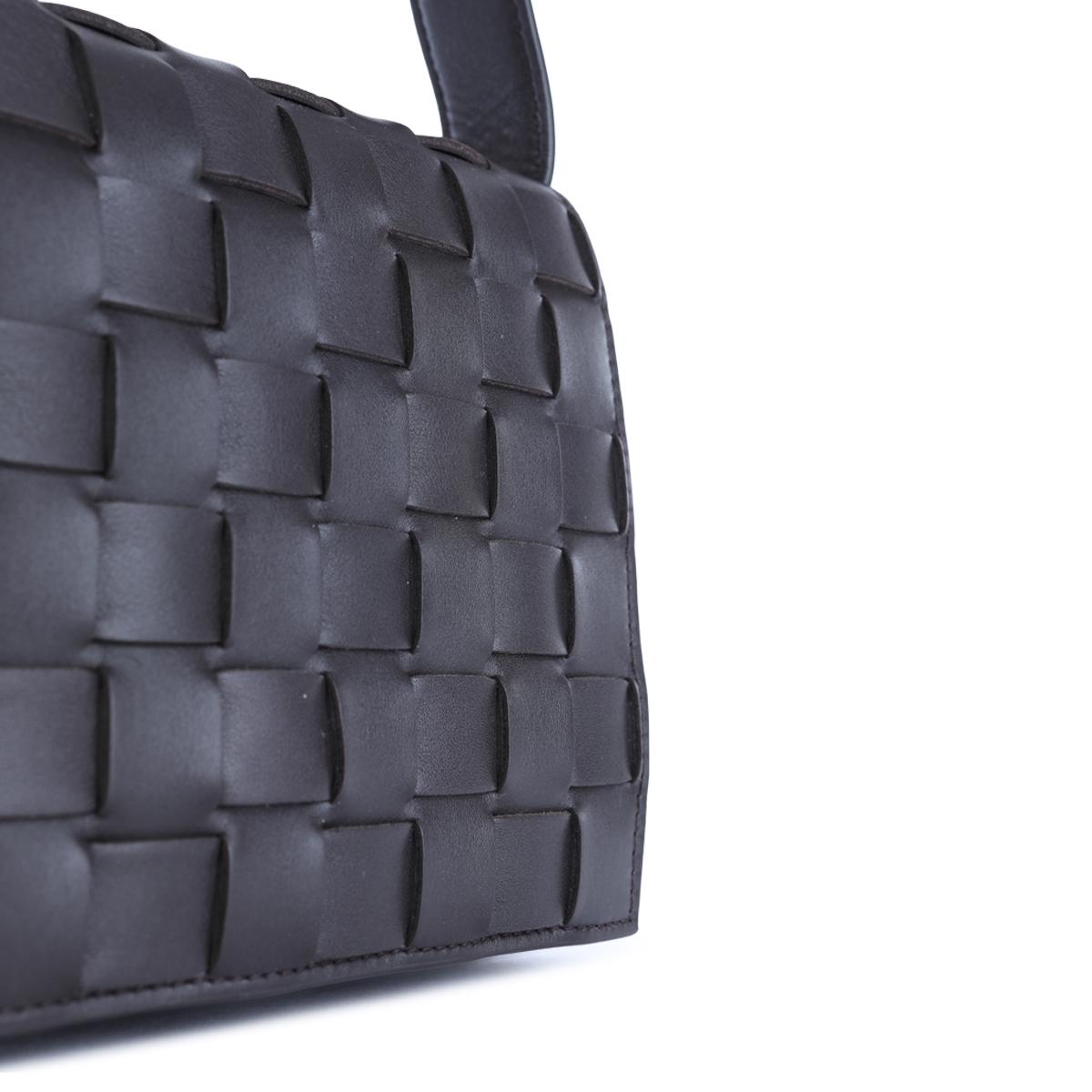 Bottega Veneta Black Leather Crossbody Bag