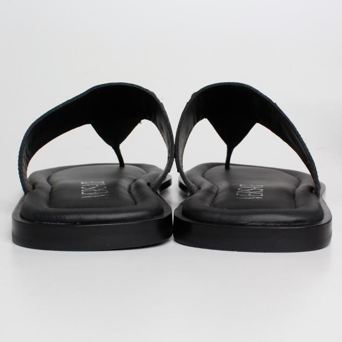 Versace Men’s Medusa Flip Flop Slides Black Rubber Sandals
