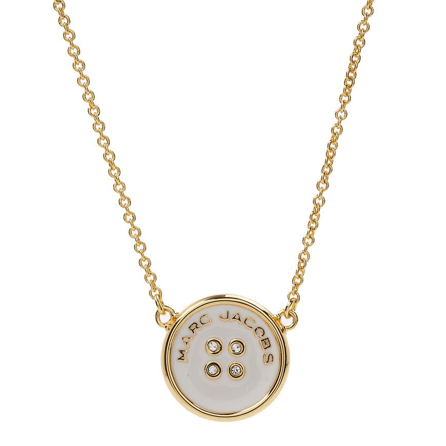 Marc Jacobs Women’s Button Pendant Necklace 2R4JNC001J38 109