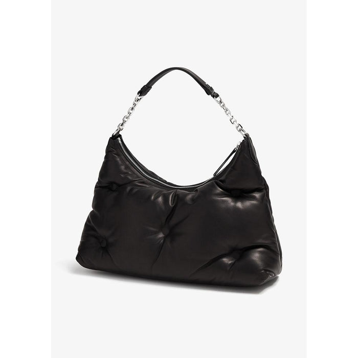 Maison Margiela Glam Slam Medium Shoulder Bag Black Leather
