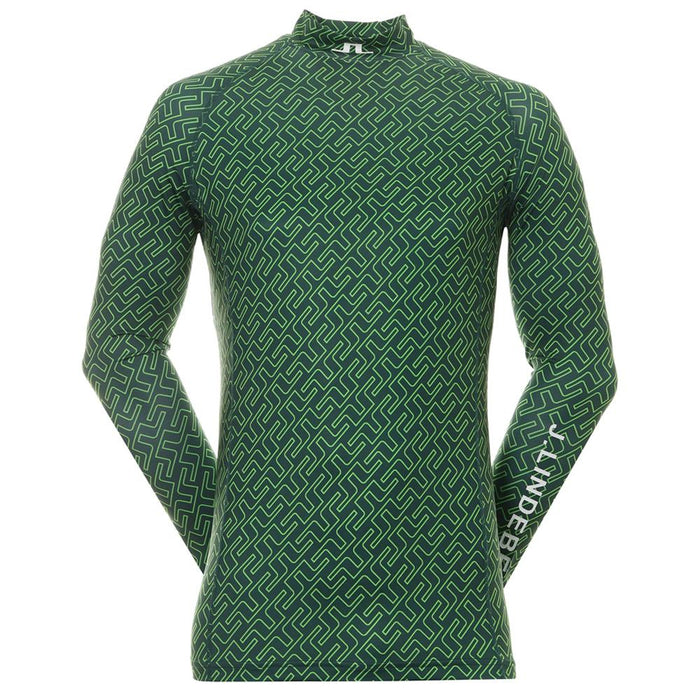 J LINDEBERG AELLO Printed High Neck T-Shirt Navy Men’s
