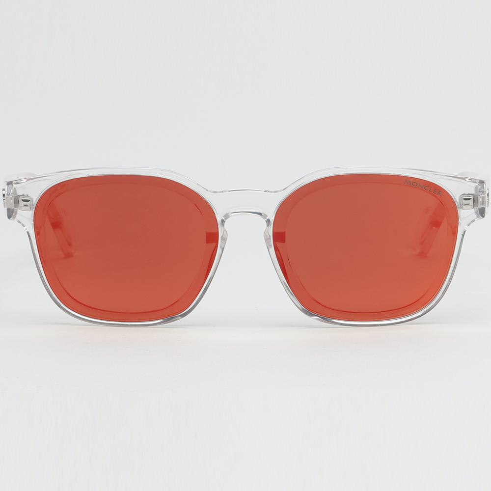 Moncler Transparent Acetate Mirror Flat Sunglasses ML0086 26U