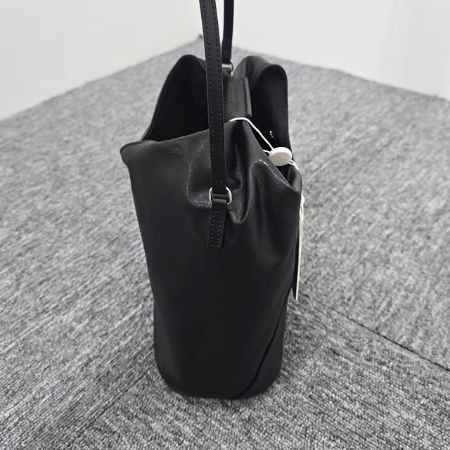 MM6 Japanese Classic Crossbody Bag Black Leather