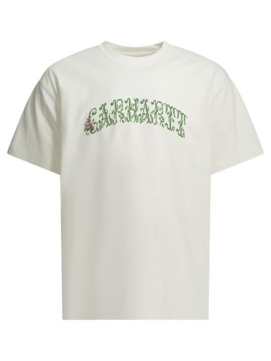 CARHARTT WIP Short Sleeve T-Shirt Men’s Black Cotton I036212 02XX WHITE DOM