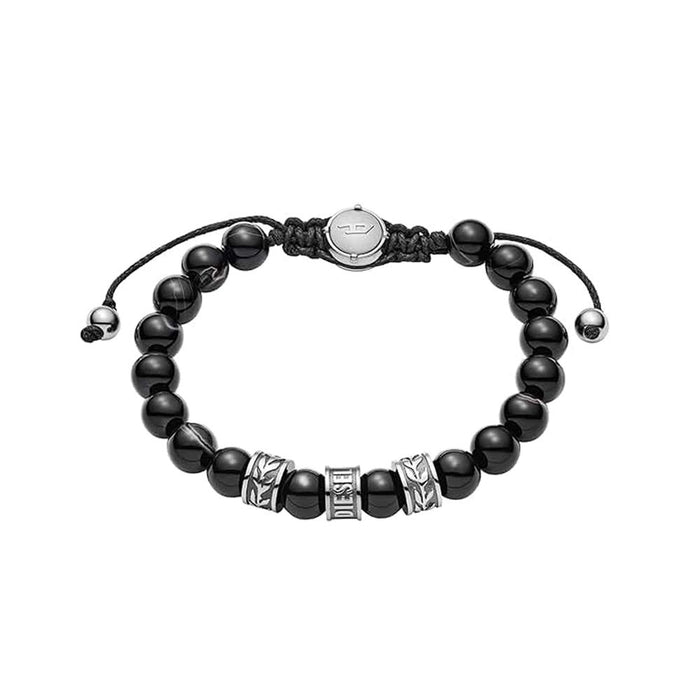 DIESEL Logo Beaded Bracelet
