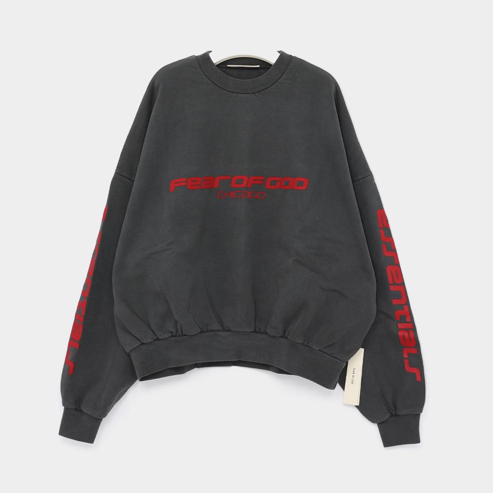 Fear of God Printed Logo Essentials Crop Sweatshirt Men 192 HO256892 F