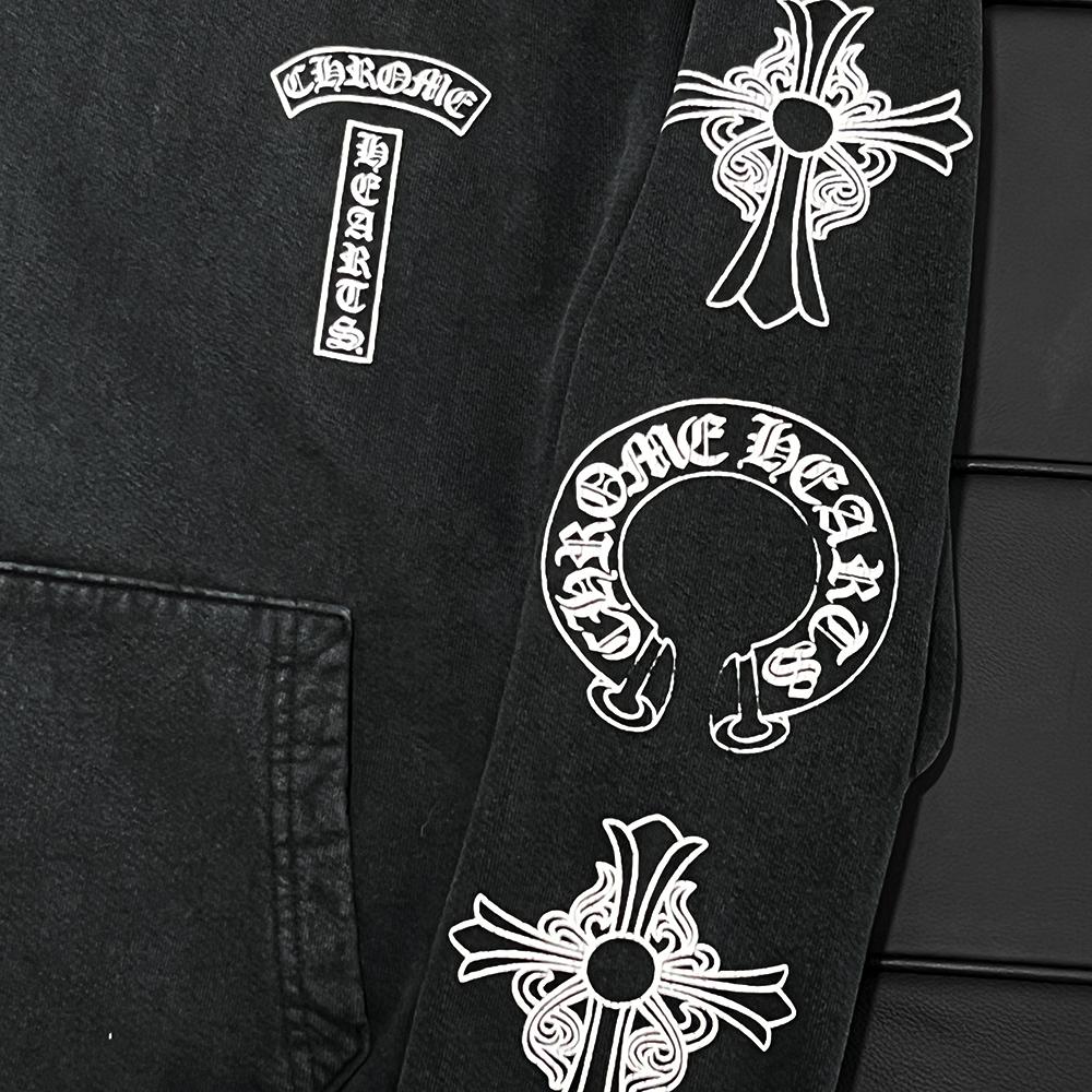 Chrome Hearts Black T Logo F*** You Hoodie Unisex