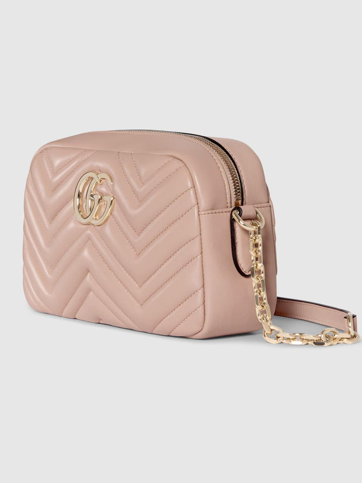 GUCCI Leather Shoulder Bag Pink