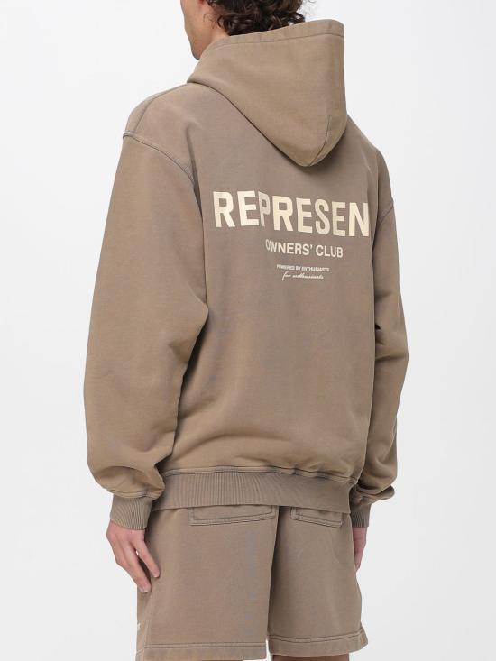 REPRESENT Cotton Pullover Hoodie Ladies Top OCM4111316 BEIGE DOM
