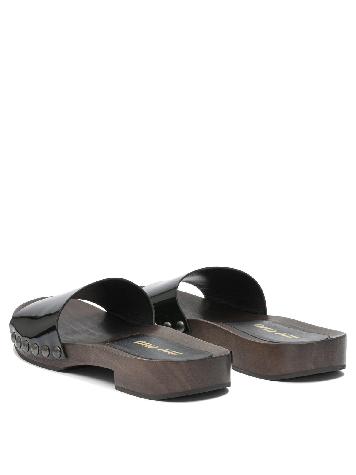 Miu Miu Black Leather Sandals