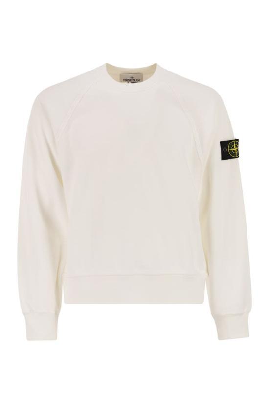 STONE ISLAND White Long Sleeve Sweatshirt K2S156100022 S0A20 V0001
