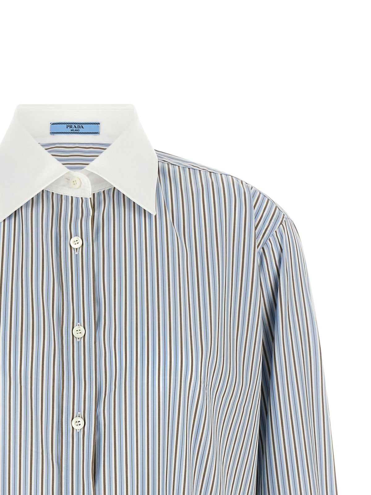 PRADA Long Sleeve Black Button-Up Shirt