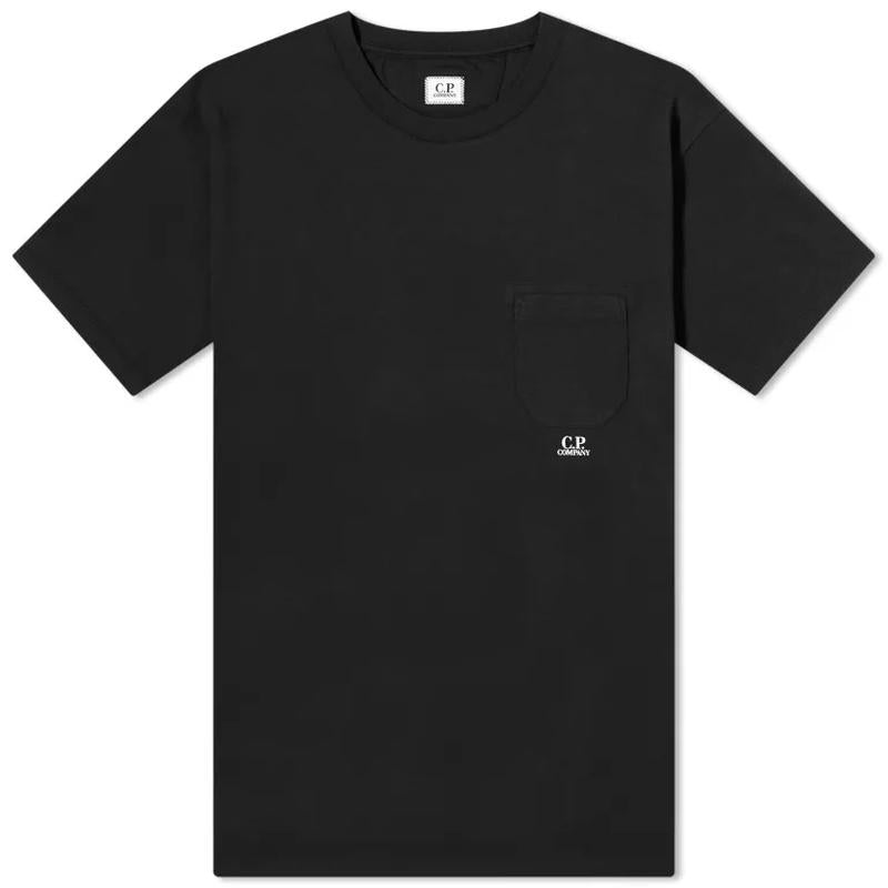 CP Company Pocket Short Sleeve T-Shirt Black Unisex Cotton