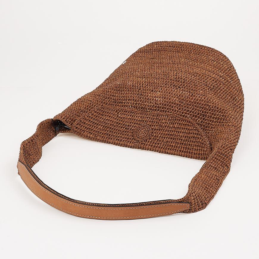 HELEN KAMINSKI Yara Cotton Shoulder Bag Nutshell Color Women