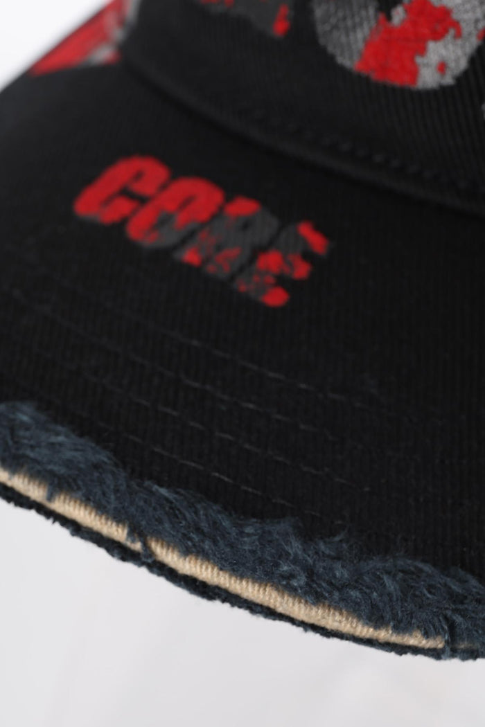 DIESEL Black Red Chase Hat Unisex Cap A174130PFAA 9XX